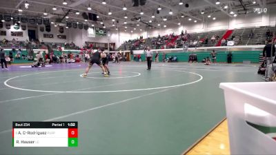 215 lbs Quarterfinal - Antonio Cisneros-Rodriguez, Purdue Polytechnic Englewood vs Rai Hauser, Lawrence Central