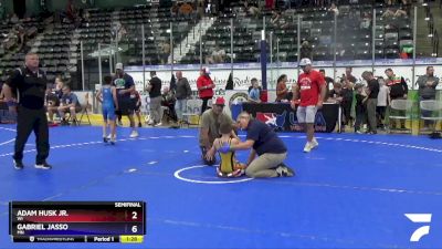 63 lbs Semifinal - Adam Husk Jr., WI vs Gabriel Jasso, MN