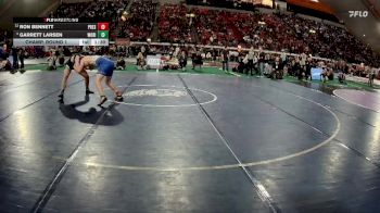 5A 165 lbs Champ. Round 1 - Garrett Larsen, Wood River vs Ron Bennett, Preston