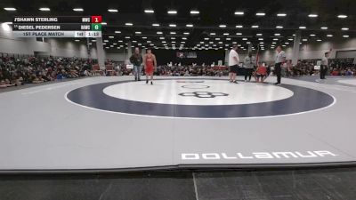 150 lbs 1st Place Match - J'Shawn Sterling, MWC Wrestling Academy vs Diesel Pedersen, Broken Arrow Wrestling Club