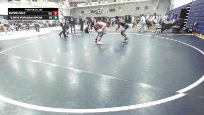 190 lbs Cons. Round 4 - Lewis Fofanah-Afkar, Poway Wrestling vs Ryder Cole, Calimesa