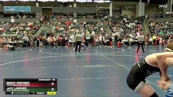 85 lbs Semifinal - Jack Langner, MWC Wrestling Academy vs Brody Westrem, Moen Wrestling Academy