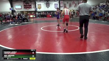 126 lbs Round 1 - Roy Brown, Burlington vs Mason Lavely, Highland, Riverside