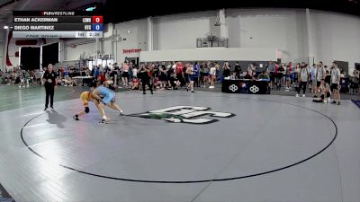 106 lbs Cons. Round 1 - Ethan Ackerman, Lake Erie Wrestling Club vs Diego Martinez, Relentless Training Center
