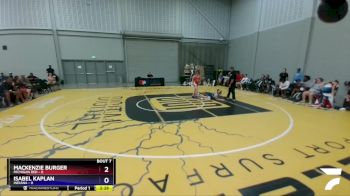 106 lbs Round 2 (8 Team) - Mackenzie Burger, Michigan Red vs Isabel Kaplan, Indiana