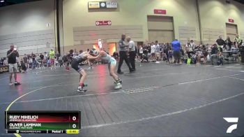 92 lbs 3rd Place Match - Oliver Lamiman, Algonac Mat Rats vs Rudy Mihelich, American Gladiators