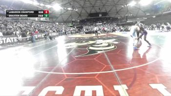 Boys 3A 144 lbs Champ. Round 3 - Lamarion Crawford, Highline vs Braxton Beard, Central Valley