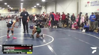 86 lbs Champ. Round 2 - Harper Kalo, Michigan Revolution vs Allure Foor, Pinconning Youth Wrestling Club