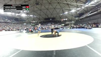 Boys 1A 150 lbs Champ. Round 2 - Myles Christen, Lakeside (Nine Mile Falls) vs Adrian Whited, La Center