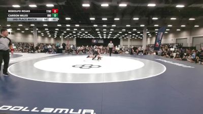 120 lbs 3rd Place Match - Rodolfo Rojas, Team Tulsa Wrestling Club vs Carson Miles, Reddot Wrestling Club