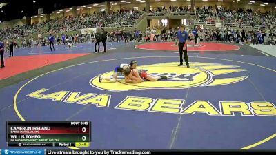 92 lbs Quarterfinal - Cameron Ireland, Banks Mat Club, Inc vs Willis Tomeo, Inland Northwest Wrestling Tra