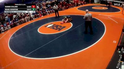 150 lbs Quarterfinals (8 Team) - Noah Houston, Coal City vs Kaden Collins, Stanford (Olympia)