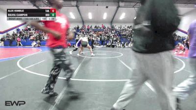 145-155 lbs Semifinal - Alix Kimble, Tahlequah Girls HS vs Silvia Campos, Bristow