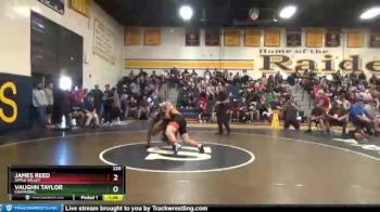220 lbs Champ. Round 1 - James Reed, Apple Valley vs Vaughn Taylor, Chaparral