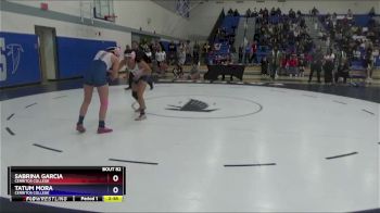 110 lbs Cons. Round 2 - Tatum Mora, Cerritos College vs Sabrina Garcia, Cerritos College