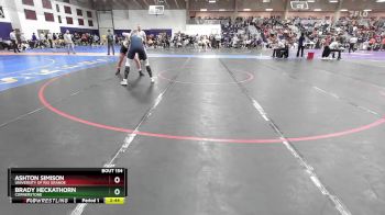 184 lbs Champ. Round 1 - Ashton Simison, University Of Rio Grande vs Brady Heckathorn, Cornerstone
