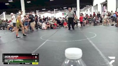 130 lbs Round 6 (8 Team) - Jacob Kramer, PA Alliance Red vs Matthew Campbell, Force WC