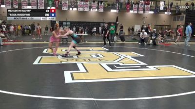 140 lbs Semis - Meredith Kaump, DC Elite Wrestling vs Lexa Rozevink, Central Iowa Wrestling Club /Team Intensity