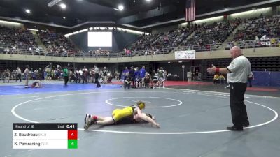 95 lbs Round Of 16 - Zachary Boudreau, Baldwinsville vs Kaiden Pomraning, Felton