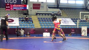 50 kg Semifinal - Jacqueline Del Rocio Mollocana Eleno, Ecuador vs Kamila Barbosa Vito Da Silva, Brazil