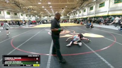 80 lbs Cons. Round 4 - Jaxton Schurch, Beresford Youth Wrestling vs Cormick Fischer, Eastside United