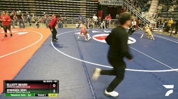 45 lbs Cons. Round 4 - Elliott Beard, Douglas Wrestling Club vs Emersen Seim, Douglas Wrestling Club