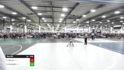 62 lbs Rr Rnd 1 - Cree Garza, Spokane Wrestling vs Kannon Brockett, Payson WC