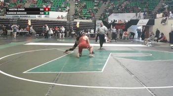7A 157 lbs Cons. Round 2 - Carson Brooks, Florence vs Austin Owen, Thompson HS