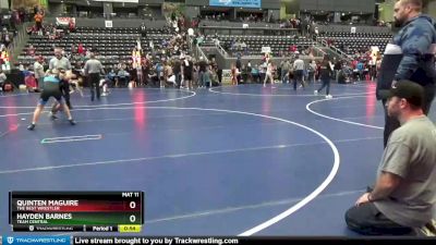 112 lbs Semifinal - Quinten Maguire, The Best Wrestler vs Hayden Barnes, TEAM CENTRAL