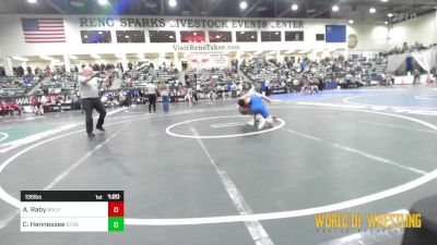 135 lbs Round Of 64 - Alias Raby, West Valley vs Conner Hennessee, South Tahoe High School