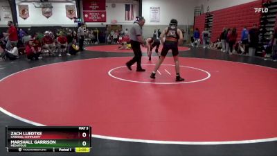 132 lbs Round 3 - Zach Luedtke, Cardinal Community vs Marshall Garrison, Mediapolis