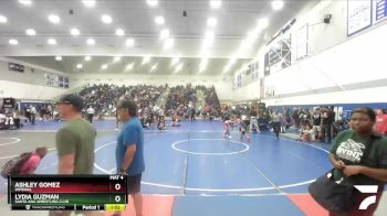 100 lbs Quarterfinal - Lydia Guzman, Santa Ana Wrestling Club vs Ashley Gomez, Imperial