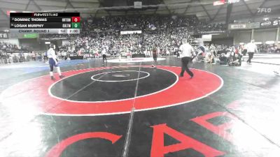 Boys 2A 132 lbs Champ. Round 1 - Logan Murphy, Sultan vs Dominic Thomas, Orting