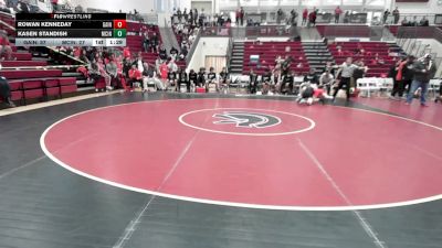 120 lbs Quarters & 1st Wb (16 Team) - Kasen Standish, McIntosh vs Rowan Kenneday, Gainesville