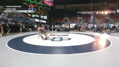 150 lbs Quarters - Clinton Shepherd, Indiana vs Jason Dube, Pennsylvania