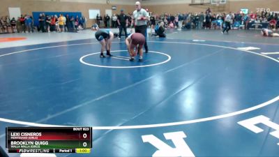 170lbs Cons. Round 3 - Brooklyn Quigg, Walla Walla (Girls) vs Lexi Cisneros, Montesano (Girls)