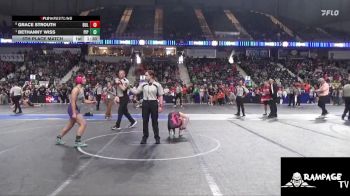 130 lbs 5th Place Match - Grace Strouth, Bulldog vs Bethanny Wiss, Piper