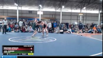 126 lbs Cons. Round 4 - Axil Garner, Wood River vs Brayden Spriggs, Glenns Ferry Wrestling