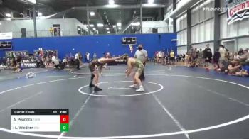 138 lbs Quarterfinal - Austin Peacock, Eburg Gang vs Landon Weidner, 2tg