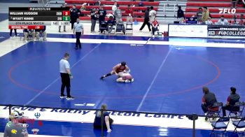 165 lbs 5th Place Match - Wyatt Kinne, Southern Virginia vs William Hudson, Shenandoah University