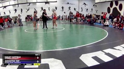 117 lbs Cons. Round 3 - Hailey Hatfield, Otterbein University vs Samantha Yap, Sacred Heart University