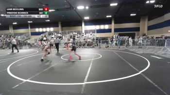 109 lbs Round Of 32 - Liam McClung, Warriors Of Christ vs Preston Schreck, Eastvale Elite WC