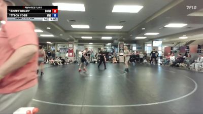 144 lbs Cons. Round 1 - Roper Higley, Brothers Of Steel Wrestling Club vs Tyson Cobb, Weiser Wrestling Club