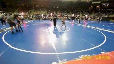 46 lbs Consi Of 4 - Rivers Tahdooahnippah, Elgin Wrestling vs Kamden Peters, Harrah