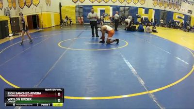 150 Blue Quarterfinal - Waylon Rozier, Camden vs Zion Sanchez-Rivera, University (Orange City)