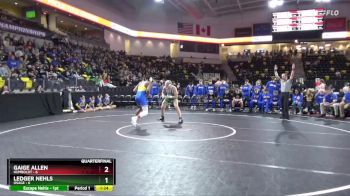 215 lbs Quarterfinal - Ledger Nehls, Osage vs Gaige Allen, Humboldt