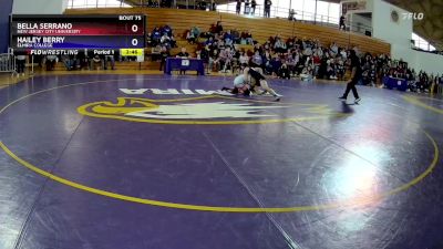 131 lbs Cons. Round 2 - Bella Serrano, New Jersey City University vs Hailey Berry, Elmira College