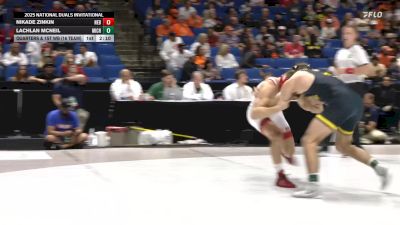 149 lbs Quarters & 1st Wb (16 Team) - Lachlan McNeil, Michigan vs Nikade Zinkin, Nebraska
