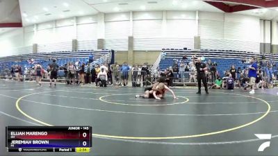 145 lbs Cons. Round 4 - Elijah Marengo, OH vs Jeremiah Brown, MI