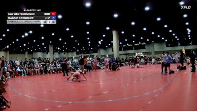 85 lbs Semis & 1st Wb (8 Team) - Maddie Rodriguez, AR- 15 Pink vs Ava Westenbarger, Mat Clash Beast Mode
